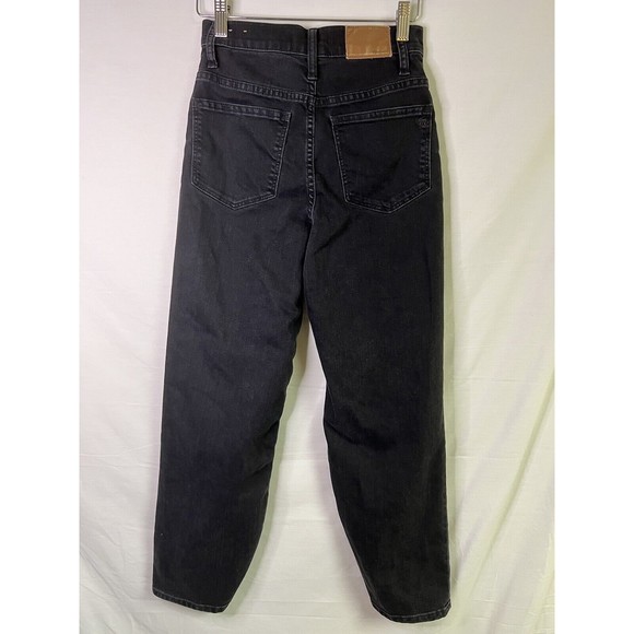 Madewell Women's Black Wide Leg Slim Crop Jeans Size 24 - Picture 10 of 11
